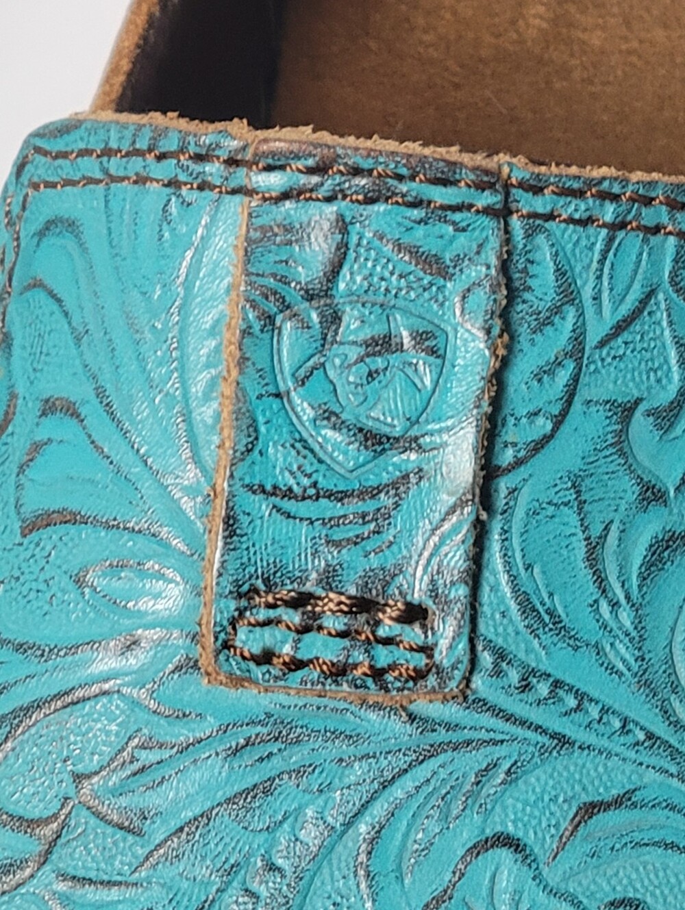 Ariat Womens Cruiser In Brushed Turq Floral Emboss - Picture 2 of 8